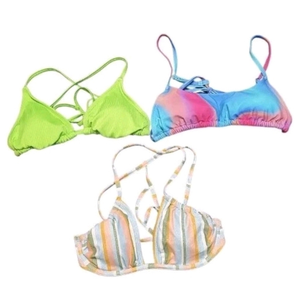 NWT Wild Fable Women's Bikini Tops Bundle 3 PC LOT XS 0-2